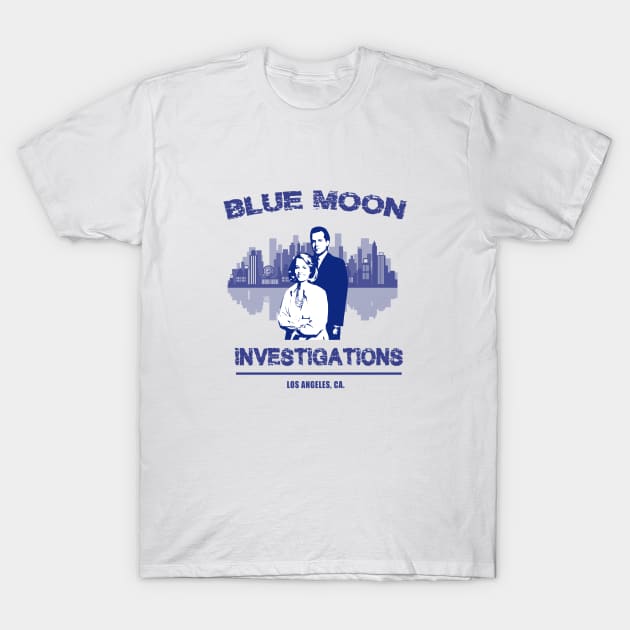 blue moon investigations T-Shirt by aluap1006
